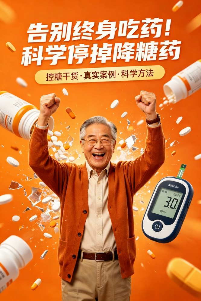 告别终身吃药，轻松停掉降糖药